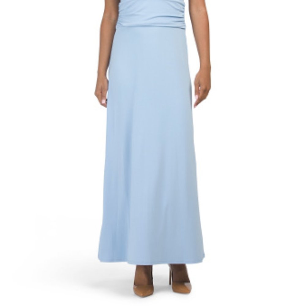 SOLD NWT Vince Camuto V Neck Maxi Dress S MSRP $119 Tonic Water Blue - Picture 10 of 11